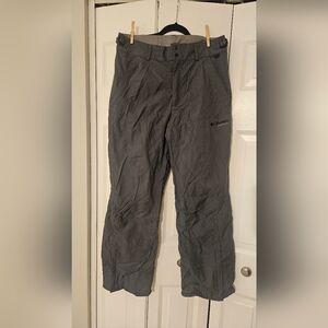 Columbia Men's, Medium Dark Gray Snow Pants